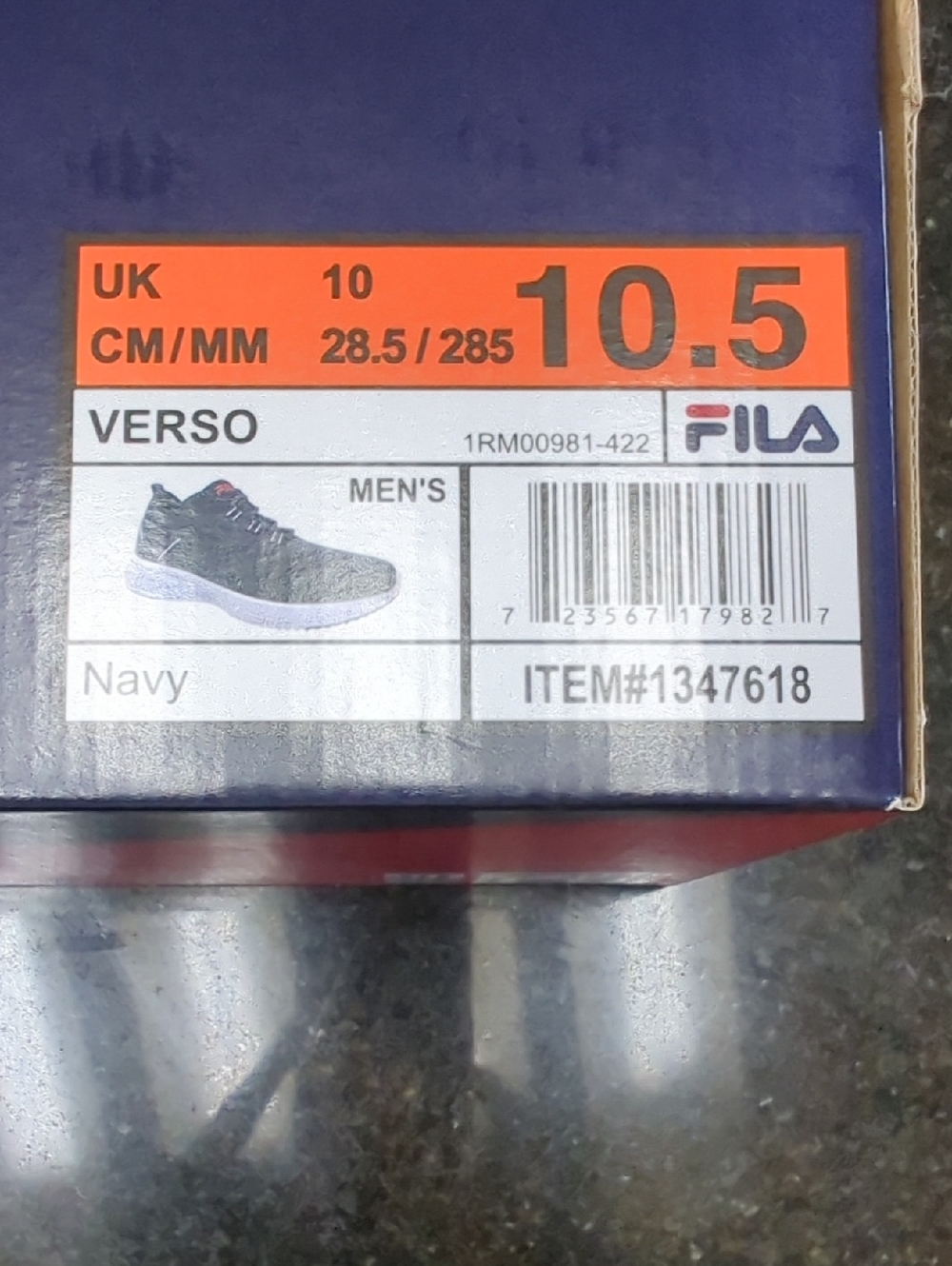 Fila Verso Men's Navy Athletic Sneakers